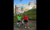 Eva s Ivanem na Passo Pordoi.